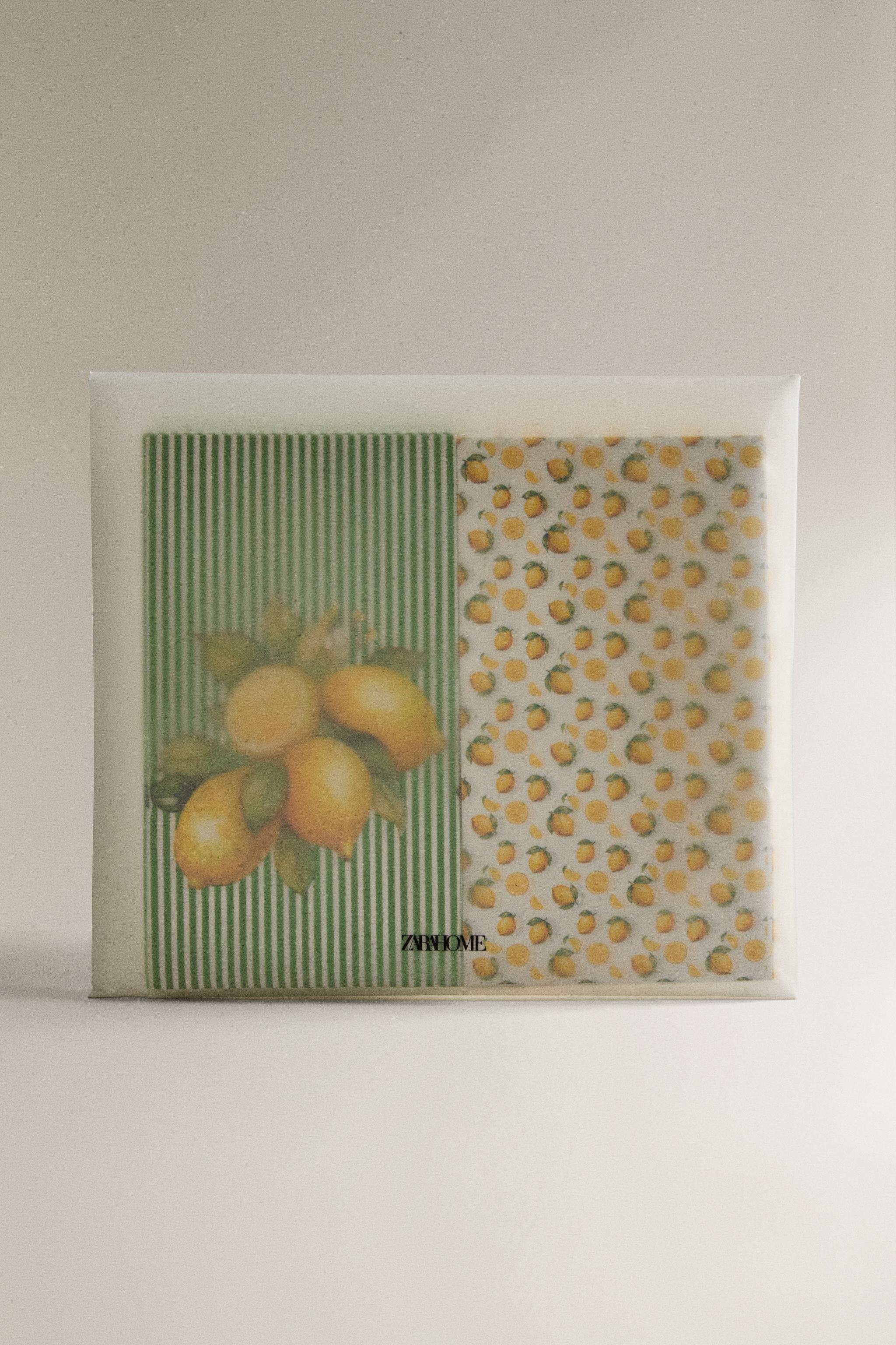 LEMON PAPER NAPKINS PACK (PACK OF 30)